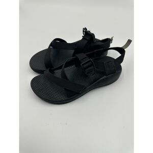 Vibram Chaco Men Cloud Sport Sandals Non Marking Sz 4 Black AS IS